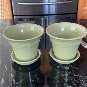 Longaberger Set of 2 Plant pots